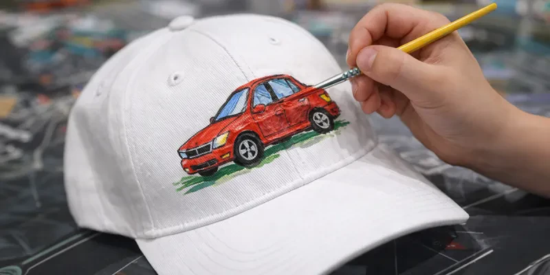 Рисуем на кепках